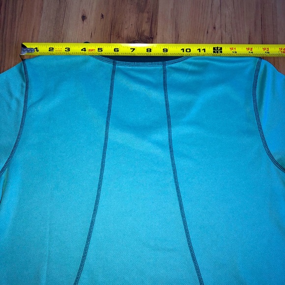 NWOT St. Johns Bay Shirt Active Petite Medium Blue - Picture 7 of 14